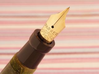 Vintage PARKER DUOFOLD SENIOR Green Jade Lucky Curve Fountain Pen Pencil SET BIG 6