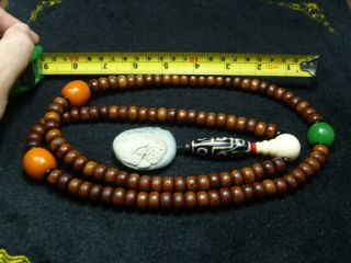 Finely Carved Jade Statue//necklace - See Video N18