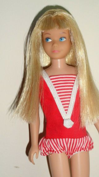 Vintage Barbie Blonde Skipper Straight Leg 1963 Shiney Hair Ss