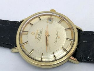 Vintage Omega Constellation Pie Pan 168.  004 Automatic Cal Ω561 Cosc.  Gold Plated