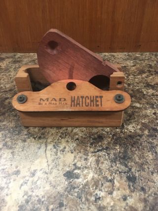 Vintage Mad - Hatchet - Wood Box Turkey Call - Hunting