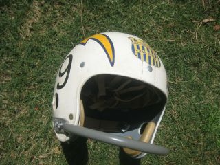 Vintage 1963 San Diego Chargers Afl Lance Alworth Suspension Helmet