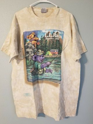 Vintage Liquid Rain Grateful Dead L.  L.  Rain Summer 1995 T - Shirt Bears Large Xl