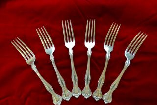 Gorham 1900 Cromwell Pattern - 6 Sterling Silver Dinner Forks