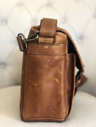 ONA Prince Street camera messenger bag in antique cognac Italian leather 2