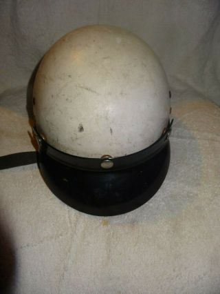 Vintage Buco Pat Pend Helmet With Visor White