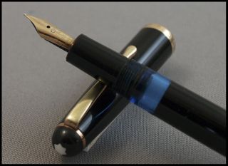 And Rare Vintage Montblanc 342 Piston Filler From 1950s - 14 C F Nib