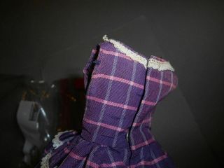 Japanese Exclusive Barbie Blue and Purple Plaid Outfit 21002654 Rare Fashion 11
