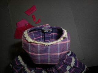 Japanese Exclusive Barbie Blue and Purple Plaid Outfit 21002654 Rare Fashion 5