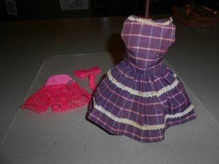 Japanese Exclusive Barbie Blue and Purple Plaid Outfit 21002654 Rare Fashion 7