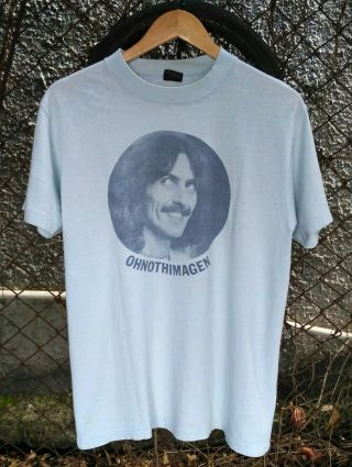 Rare Vintage 70s George Harrison " Ohnothimagen " T - Shirt Size Medium,  The Beatles
