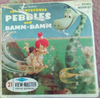 Pebbles And Bamm Bamm View - Master Reels 3pk In Packet With Book.