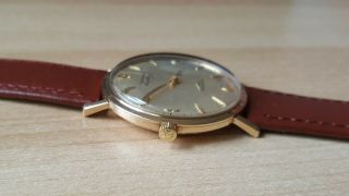 Gent ' s Vintage.  375 9ct Gold Longines Flagship Automatic Wrist Watch & Box 5