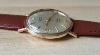 Gent ' s Vintage.  375 9ct Gold Longines Flagship Automatic Wrist Watch & Box 6