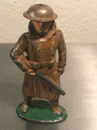Antique Barclay Lead 726 Rifleman Tin Helmet Usa Wwi Toy Soldier