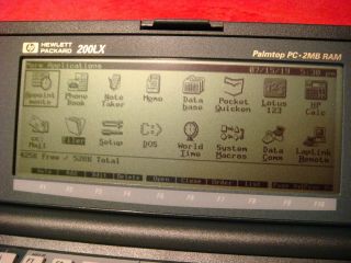 Hewlett Packard HP 200LX Palmtop PC 2MB RAM 3