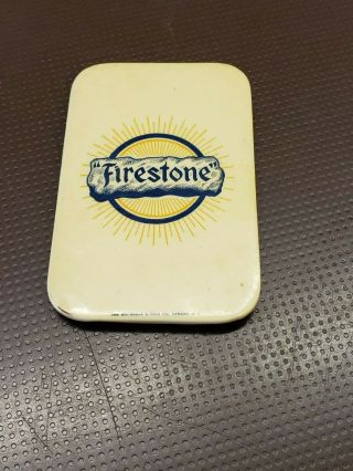 Antique Firestone Pocket Mirror 1910 - 40 