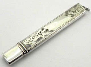 Antique Solid Silver Carpenters Pencil,  Chester 1912,  By V&j.