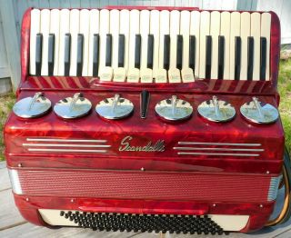 Vintage Scandalli Brevetto 120 Bass Piano Accordion Near