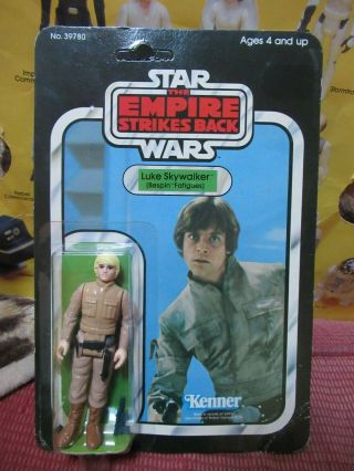 Star Wars Vintage Esb Carded Bespin Luke Skywalker Unpunched