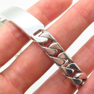 Tiffany & Co.  Italy 925 Sterling Silver Designer Chain Link ID Bracelet 4