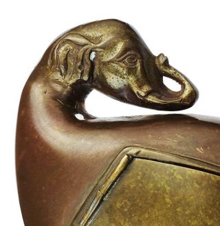 19th Century Indian Elephant Bronze Tobacco / Betel Nut Box