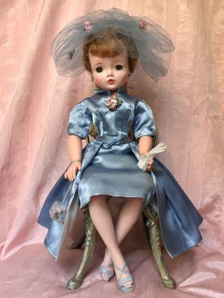 1957 Madame Alexander Delightful Cissy Doll In Rare Tagged Cocktail Dress 10