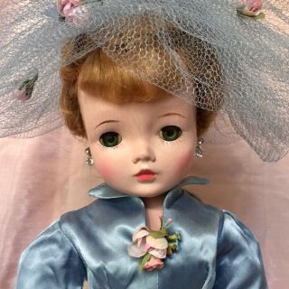 1957 Madame Alexander Delightful Cissy Doll In Rare Tagged Cocktail Dress