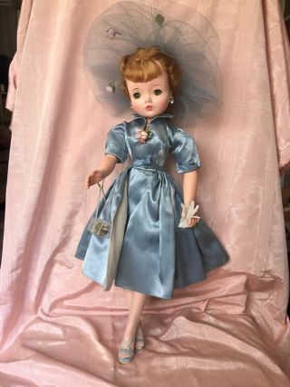 1957 Madame Alexander Delightful Cissy Doll In Rare Tagged Cocktail Dress 2
