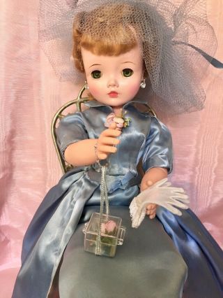 1957 Madame Alexander Delightful Cissy Doll In Rare Tagged Cocktail Dress 5