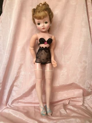 1957 Madame Alexander Delightful Cissy Doll In Rare Tagged Cocktail Dress 7