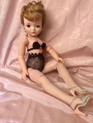 1957 Madame Alexander Delightful Cissy Doll In Rare Tagged Cocktail Dress 9