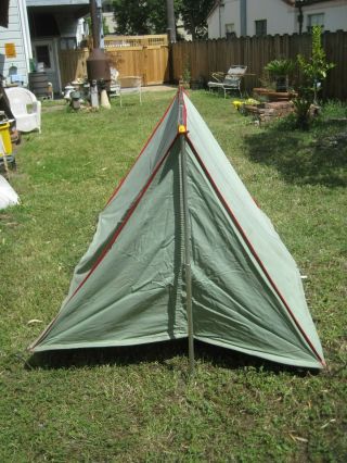 Vintage 70 ' s Coleman Canvas Mountain Tent VGC w Box Complete Model 8427 - 700 7