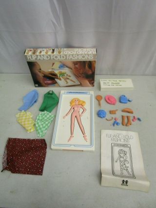 Vintage 1981 Tomy Flip And Fold Fashions & Instructions 2545