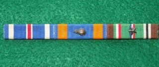 Wwii Us Army Air Force 3/8 " Dfc Air Medal Europe Ribbon Bar Pin Back 8th 9th Aaf