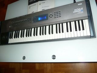 Korg N364 Synthesizer,  Latino Style Vintage Keyboard,  Manuals,  Backlight