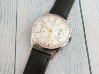 Poljot Strela Rare Vintage Military Ussr Chronograph 3017 First Watch In Space