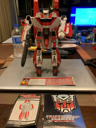 Transformers Jetfire Vintage G1 Action Figure Hasbro Macross Robotech 1985 Lqqk