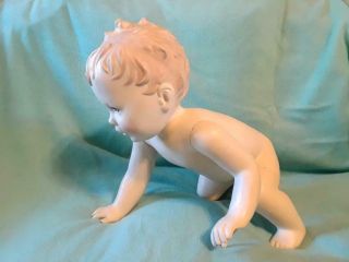 Very Rare Vintage Professional " Crawling Baby / Toddler " Store Mannequin Nr