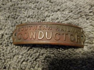 Vintage Southern Railway Railroad Conductor Badge Rail