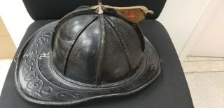 Antique Firefighter Leather Fireman 