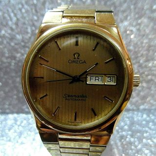 Vintage Omega Seamaster Automatic Gold Plated Mens Watch Cal:1020