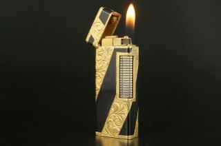 Dunhill Rollagas Lighter Royking Rare - Orings Vintage S01