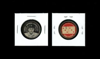 Rare 1909 - 12 Px7 Domino Disc Ty Cobb Detroit Tigers