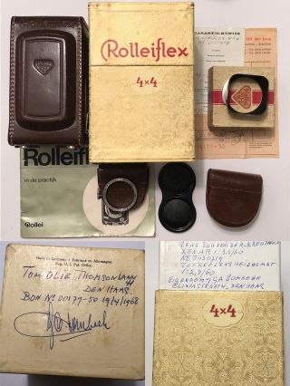 Rolleiflex 4x4 baby rare black paint complete package 89 WOW 2