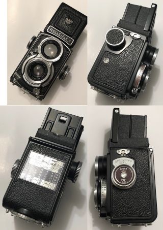 Rolleiflex 4x4 baby rare black paint complete package 89 WOW 4