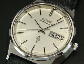 Seiko Grand Quartz 1976 Vintage Mens Watch 4843 Reloj From Japan