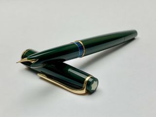 Vintage Montblanc No.  24 Fountain Pen In Dark Green Color