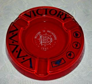 Detroit Yacht Club Military Ashtray Dyc 1941 Victory Welcome To Wallaceburg Wwii