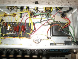 Vintage Late 1960s Fender Reverb Tube Amp Chassis 6